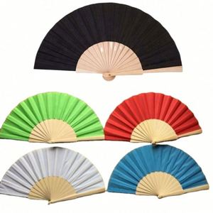 Personalize Wooden Hand Made Fans Custom Printed Logo Folding High Quality Personalized Wood Hand Held Fan Advertising Fan - Product Image 1
