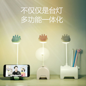 โคมไฟตั้งโต๊ะ LED ป๊อปลอร์ 5W ควบคุมด้วยระบบสัมผัส พร้อมพัดลมและที่วางโทรศัพท์สำหรับนักเรียน - Product Image 2