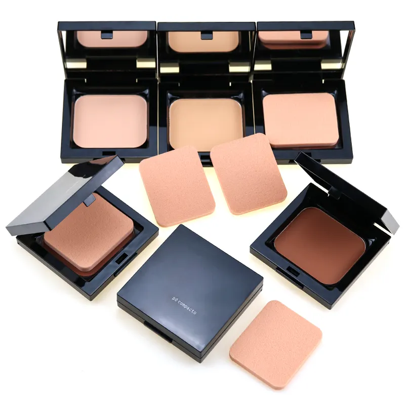 Fabbrica OEM Private Label Fondotinta Minerale 6 Shades Opaco Impermeabile Compact Pressed Powder