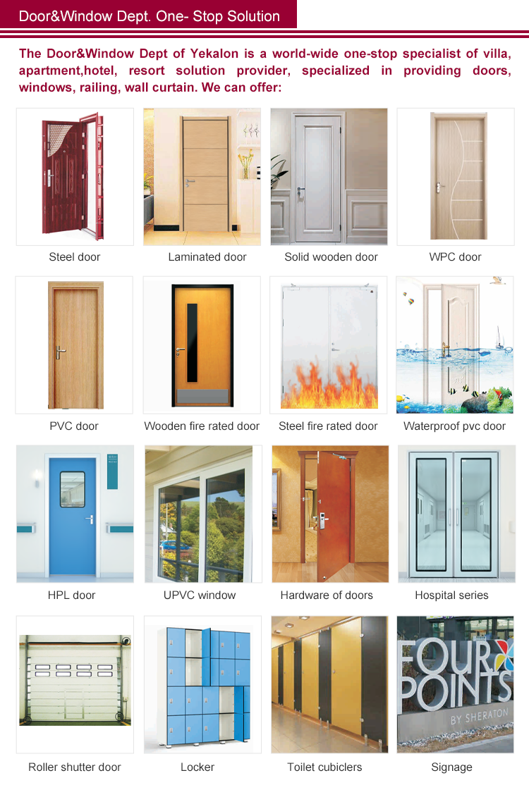 Economic House Apartment Door with 5mm MDF board Hinged Interior Bedroom door Painting Free MDF Door