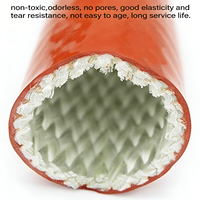 Manchon en fibre de verre résistant à la chaleur et ignifuge, revêtement en caoutchouc silicone, conception tressée sans alcali, résistance aux températures de -40 à 300 °C