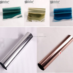 de <span class=keywords><strong>la</strong></span> Plata y de Brown color reflectante construcción decorativa ventana etiqueta de venta al por mayor de titanio de película - Product Image 4