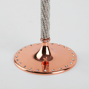 Verre à Champagne, support rond <span class=keywords><strong>en</strong></span> métal scintillant, <span class=keywords><strong>verres</strong></span> à vin avec noms personnalisés, <span class=keywords><strong>Service</strong></span> <span class=keywords><strong>de</strong></span> gravure pour fête, nouveau Design - Product Image 3