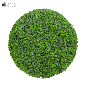 Meilleure vente de plantes suspendues en plastique de différentes tailles Oh ARts 50cm boule d'herbe topiaire en buis artificiel - Product Image 5