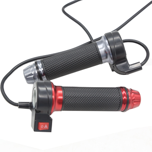 Interrupteur de moto et accélérateur de vélo électrique Xsh Nj111 modifiés gris/rouge, double clignotant, fonctions personnalisables - Product Image 4
