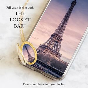 Locket « Premier » à quatre images avec éclats d'étoiles en argent sterling 925, 1,25 pouces, peut contenir 4 photos - Product Image 5