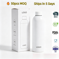 Proveedor al por Mayor de Botellas de Agua de 500 ml (17 oz), Termo de Acero Inoxidable, Fabricante Directo, Botella de Vacío Personalizada, Bebedero Metálico OEM