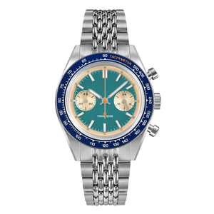 スポーツステンレススチールレトロクロノグラフダイヤルサファイアガラスダイビングクォーツ時計スーパールミナスウォッチ - Product Image 1