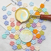 Perles de cire à cacheter en forme de fleur, sachet de 150 pièces, perles décoratives pour sceau de cire de mariage, journal, enveloppe