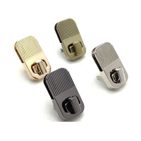 Meilleures ventes - Serrure à torsion carrée en alliage de zinc électroplaqué personnalisée, petite, multicolores, pour accessoires de sac