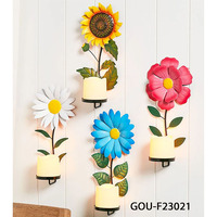 Applique murale Art Déco verticale à forme irrégulière en fer + PP + ELEC, ensemble multi-pièces pour la décoration murale de la maison