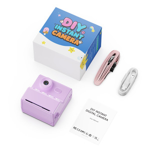 Cámara digital instantánea DIY con pantalla LCD de 2 pulgadas y función de impresión para niños, juguete de regalo. - Product Image 1