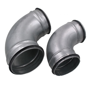 Coude de conduit de <span class=keywords><strong>climatisation</strong></span> central en acier galvanisé à 90 degrés à haute étanchéité avec joint en caoutchouc - Product Image 5
