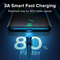 Chargeur multi-USB 3A 4-en-1 super rapide Porte-clés rotatif Câble de chargeur pour téléphone portable et ordinateur avec ports micro USB Type-C