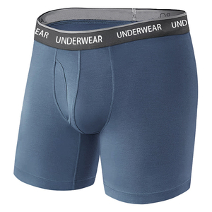 <span class=keywords><strong>Calzoncillos</strong></span> Bóxer para Hombre con Diseño <span class=keywords><strong>de</strong></span> Logotipo Personalizado, Cómodos, <span class=keywords><strong>de</strong></span> Talle Medio, con <span class=keywords><strong>Tela</strong></span> Elástica, Talla XL para Adultos - Product Image 3