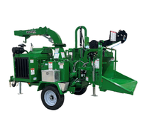 Broyeur à bois robuste de 12 pouces à moteur diesel avec système d'alimentation automatique hydraulique