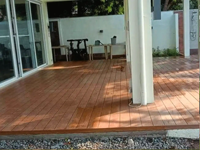Plancher extérieur en bois composite écologique imperméable East Install