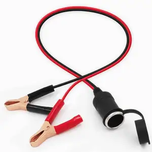 רכב מתאם Usb תקע 12V נקבה כפולה טעינת מטען שקע מצית כבל חשמל