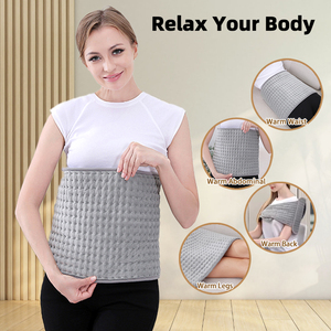 Coussin chauffant électrique en <span class=keywords><strong>flanelle</strong></span> de taille avec contrôle de la température soulagement du <span class=keywords><strong>dos</strong></span> matelassé <span class=keywords><strong>ceinture</strong></span> enveloppante de taille lavable réchauffeur chauffant - Product Image 2