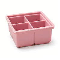 Grand bac à glaçons 5*5, moule à glaçons carré en silicone réutilisable sans BPA, pour whisky, cocktails, café