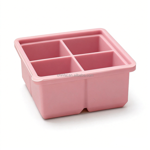Molde de silicona grande para cubitos de hielo 5x5, bandeja reutilizable sin BPA para <span class=keywords><strong>whisky</strong></span>, cócteles y café - Product Image 1