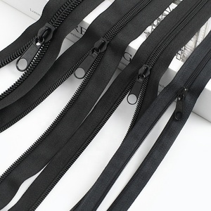 Meetee Ky378 + Za209 Tự Làm Handmade May Phụ Kiện Chất Lượng Cao Màu Đen Nylon Dây Kéo Băng Với Dây Kéo Thanh Trượt - Product Image 2