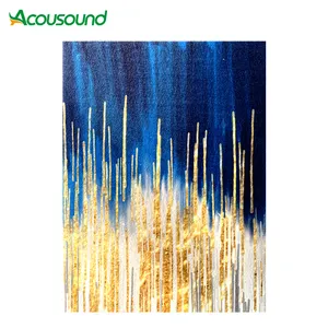 60% panneaux acoustiques en polyester feutre PET recyclé absorbeur de son panneaux d'impression acoustique PET bricolage panneaux insonorisés écologiques