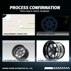 Jantes forgées 2 pièces 18 19 20 22 23 24 26 28 pouces 5x120.65 plaquées or chrome à lèvre profonde pour GT500 <span class=keywords><strong>Chevrolet</strong></span> - Product Image 6