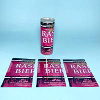Étiquettes de film rétractable en PET imperméables personnalisées GH-Printing pour bouteilles de boissons, bouteilles de bière, emballages