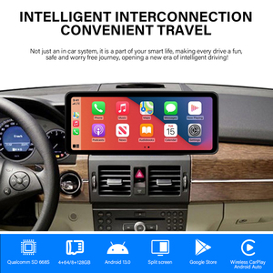 Android araba LCD dokunmatik ekranlar 12.3 inç Carplay bölünmüş ekran projeksiyon PVC malzeme mercedes-benz araba için araç Dvd oynatıcı oyuncu - Product Image 4
