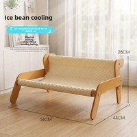 WINNERS-TQXM Griffoir et Lit pour Chat en Bois – Tapis Rafraîchissant d'Été Durable et Anti-Déchirures, Grande Taille, Style Simple, Fabriqué en Chine, Irréprochable
