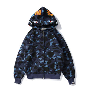 <span class=keywords><strong>Felpa</strong></span> Classica Unisex con Stampa Mimetica, Ricamo Multicolore, Taglia Grande, Giacca con Cappuccio in Cotone e <span class=keywords><strong>Cerniera</strong></span> - Product Image 2