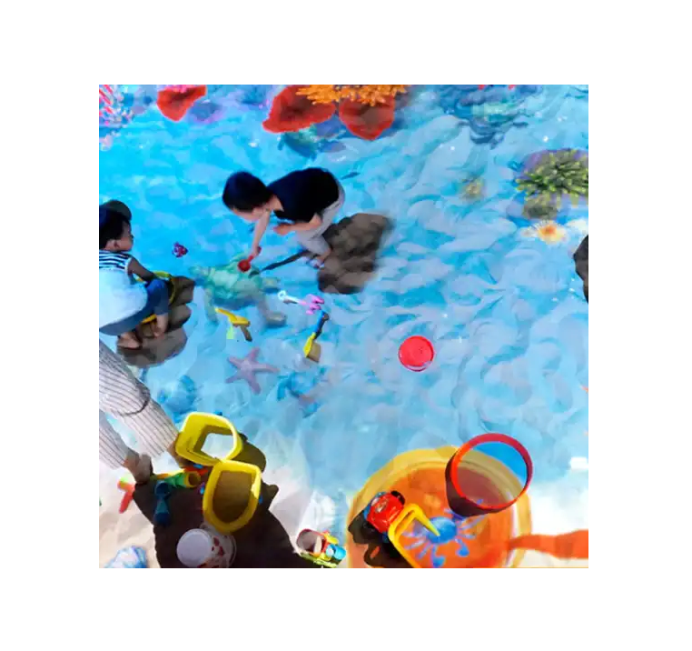 Low Latency Indoor Interactive Floor Games