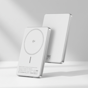 Sạc dự phòng không dây Qi2 siêu mỏng 5000mAh, sạc nhanh 15W, hợp kim nhôm, từ tính - Product Image 2