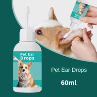 Nettoyant pour oreilles d'animaux, formule douce désodorisante pour chiens et chats, élimine le cérumen et la saleté, pour un soin quotidien, livraison rapide RTS