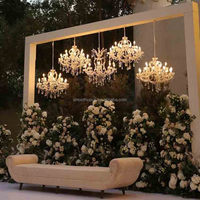 Lustre LED moderne, lustre de luxe nordique, centre de table pour mariage, lumières de décoration LED, extérieur