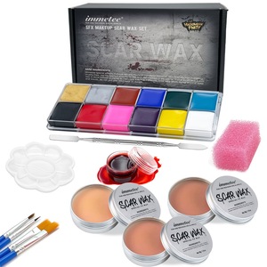 Kit de Maquillaje de Silicona con Temática de <span class=keywords><strong>Bruja</strong></span> para Niños de Halloween con Paleta de 12 Colores y Herramientas - Product Image 1