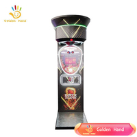 Machine de boxe d'arcade à monnayeur, robuste, en métal et plastique, avec fonction de puissance de frappe ultime, pour divertissement de rue