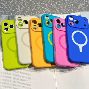 Nouvelle Coque de Téléphone Magnétique en Silicone Colorée pour l'Été, Anti-Chute avec Trous Précis, pour <span class=keywords><strong>iPhone</strong></span> 17 <span class=keywords><strong>Pro</strong></span> Max 16 15 - Product Image 3