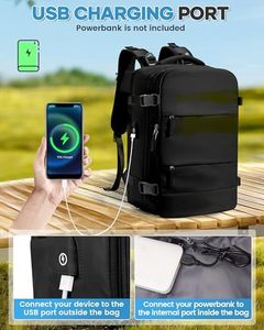 Nouveau <span class=keywords><strong>sac</strong></span> à dos de voyage en nylon géométrique à pompe à air, étanche et extensible, 18x14x8 pouces, pour bagages personnels - Product Image 5