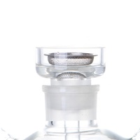Nouveau Luxe LED Champignon Méduse Shisha Narguilé Unique Ensemble Complet Narguilé avec Verre Logo Personnalisé Miroir Transparent