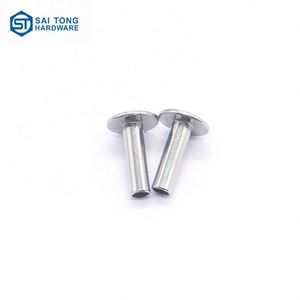 Rivets semi-tubulaires à tête ronde en acier inoxydable, norme ISO, tailles personnalisables - Product Image 3