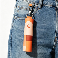 Tapis de prière portable imperméable pliable en polyester avec porte-clés pour les voyages en plein air des musulmans