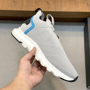 Chaussures de sport décontractées haut de gamme pour hommes, en maille tissée légère, style <span class=keywords><strong>basket</strong></span>, à enfiler facilement - Product Image 4