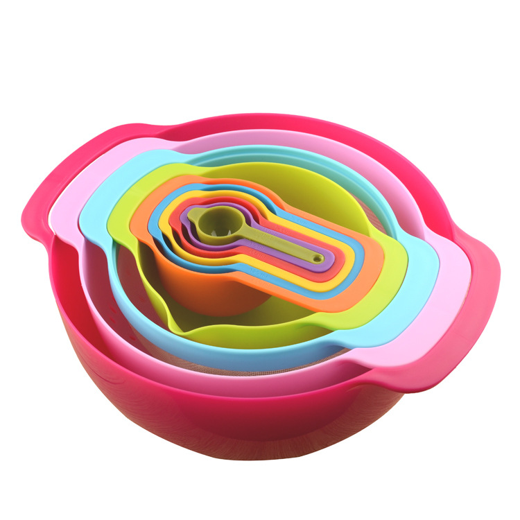 Пластиковая красочная мерная чашка, 10 шт. в комплекте, мерная ложка для молочного порошка, товары для выпечки, мерная чашка и ложка