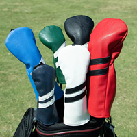 Housse de club de golf avec motif de dessin animé amusant, fermeture magnétique puissante, cuir PU de qualité supérieure, fabrication directe en Chine, housse de club de golf