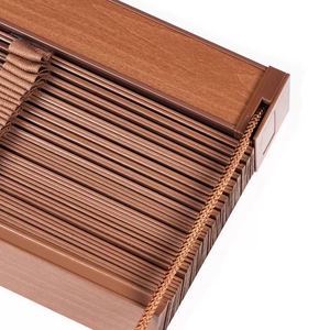 Persianas venecianas <span class=keywords><strong>de</strong></span> madera <span class=keywords><strong>de</strong></span> imitación marrón <span class=keywords><strong>de</strong></span> 2 "con control <span class=keywords><strong>de</strong></span> sistema <span class=keywords><strong>de</strong></span> un solo cable Persianas <span class=keywords><strong>de</strong></span> madera impermeables <span class=keywords><strong>de</strong></span> aspecto Vintage para sala <span class=keywords><strong>de</strong></span> estar - Product Image 1