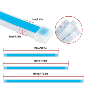 Tira de luz <span class=keywords><strong>LED</strong></span> para capó de coche, luces de circulación diurna, Flexible, impermeable, DRL, guía Universal para capó de motor, lámpara ambiental decorativa - Product Image 3