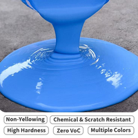 Revêtement de sol en polyuréthane à base d'eau, résistant à l'usure, imperméable, inodore, non toxique, pour centre commercial, bureau