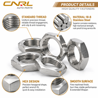 Écrou hexagonal fin RuiLi GB 6172 en acier inoxydable 304 (18-8), écrou de blocage à profil bas, métrique M3-M24, vente en gros directe usine